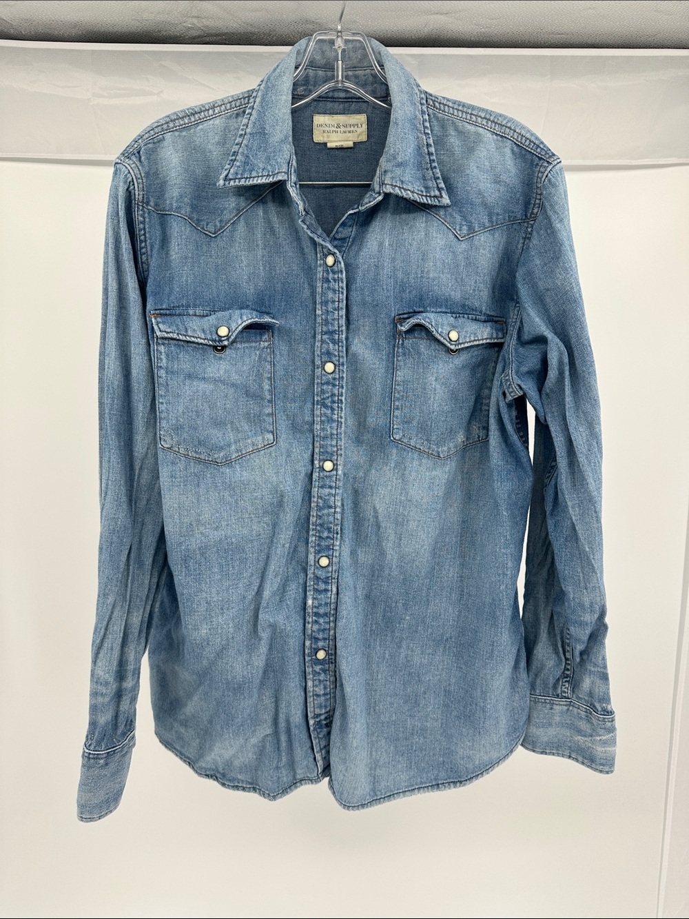 Denim & Supply Ralph Lauren Light Blue Denim Western Shirt